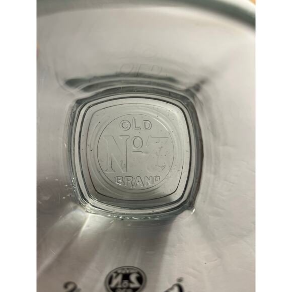 Jack Daniels Old No 7 Brand Lowball Whiskey Rocks Square Glass Weighted Tumbler - Picture 8 of 8